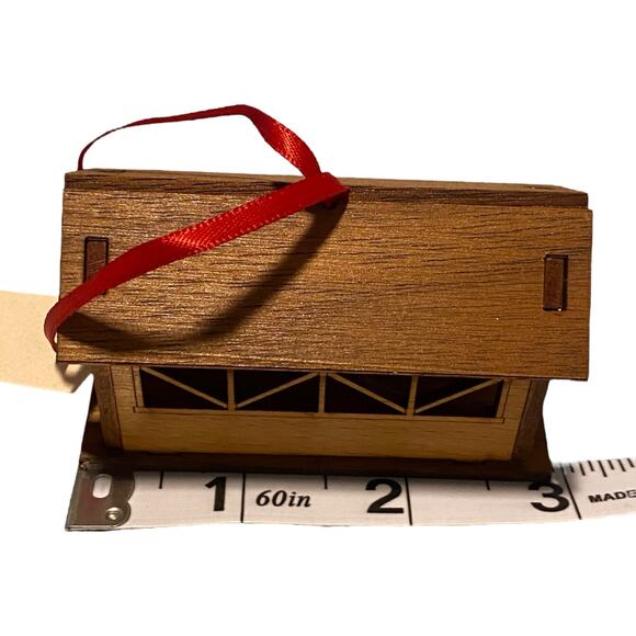 Vintage Cracker Barrel "The Old Mill" Laser Cut Christmas Ornament Made in USA - Picture 11 of 14